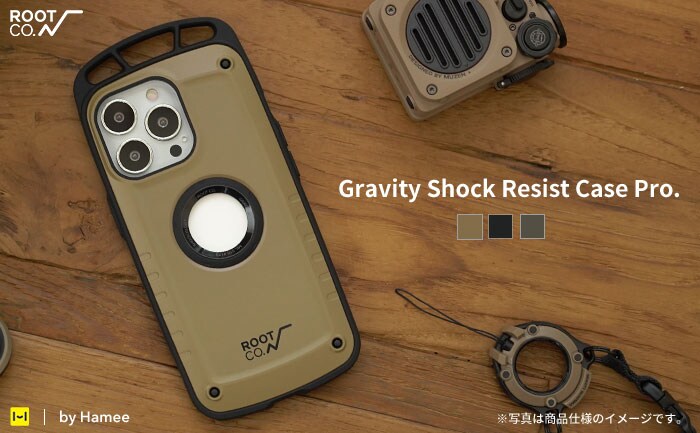 [iPhone 13/13 Pro専用]ROOT CO. GRAVITY Shock Resist Case Pro. 