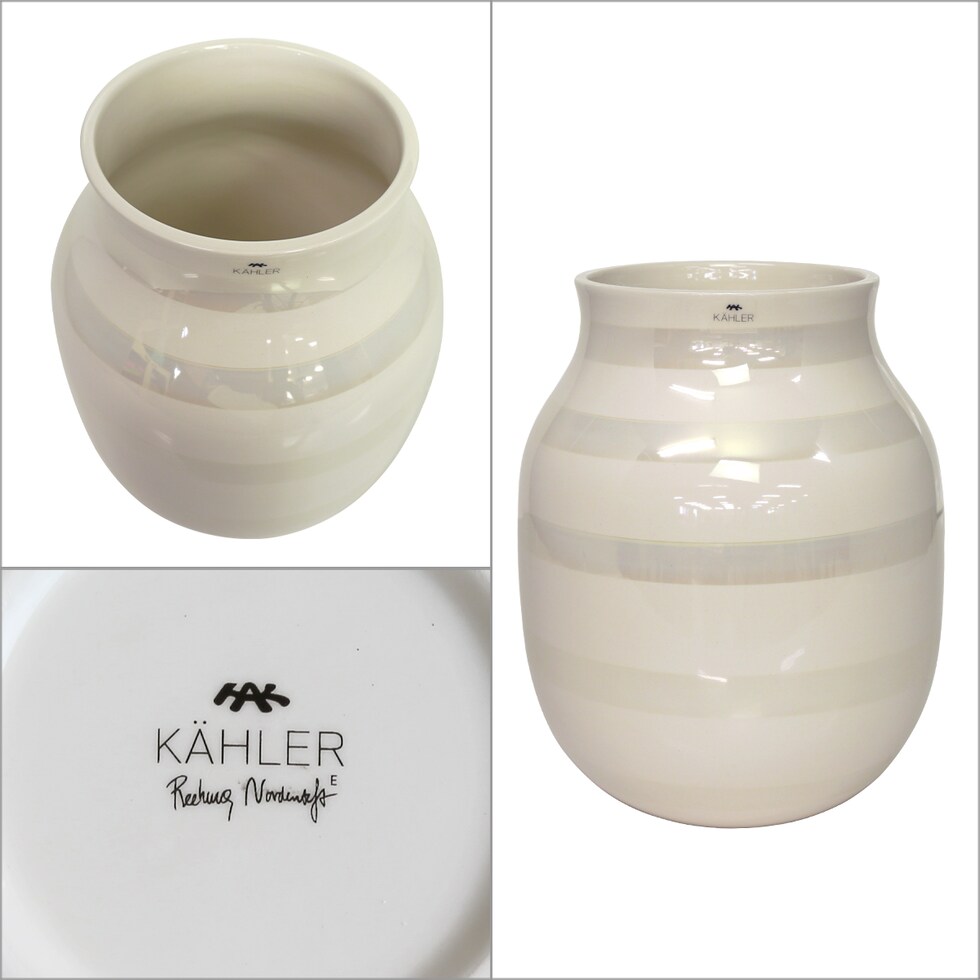 dショッピング |ケーラー KAHLER オマジオ フラワーベース（M） パール