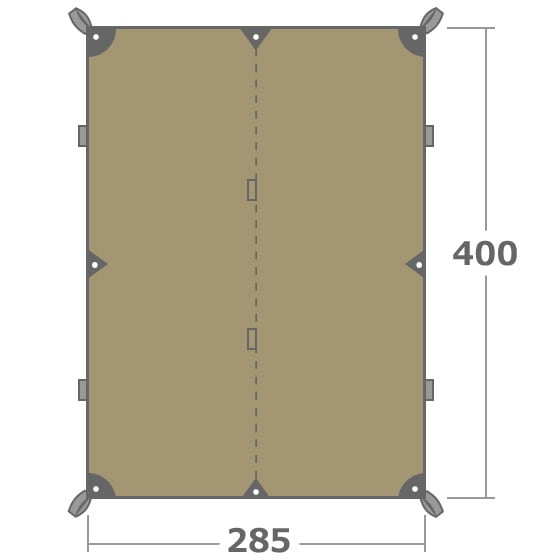 dショッピング |タトンカ タープ 4 TC Tatonka Tarp（285×400cm）2468