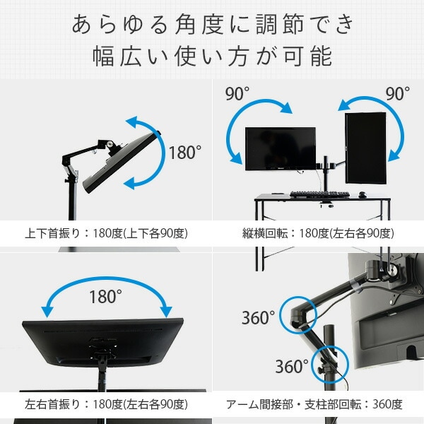 dショッピング |モニターアーム デュアル 2画面 AMA-S ディスプレイ