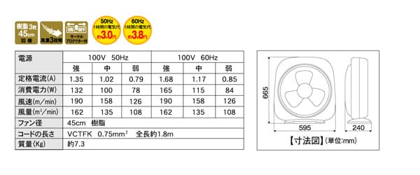 dショッピング |扇風機 ボックス扇風機 45cm ウルトラボックス扇風機 タイマー付 静音 BXF-450 ボックス扇 大型扇風機 サーキュレーター  BOX扇 おしゃれ 換気 熱中症対策 ナカトミ(NAKATOMI) 【送料無料】 | カテゴリ：の販売できる商品 | くらしのeショップ  (067q8t69 ...