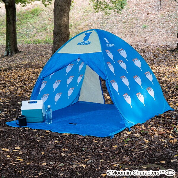 dショッピング |ムーミン ワンタッチテント フルクローズ 公園 1人用 2