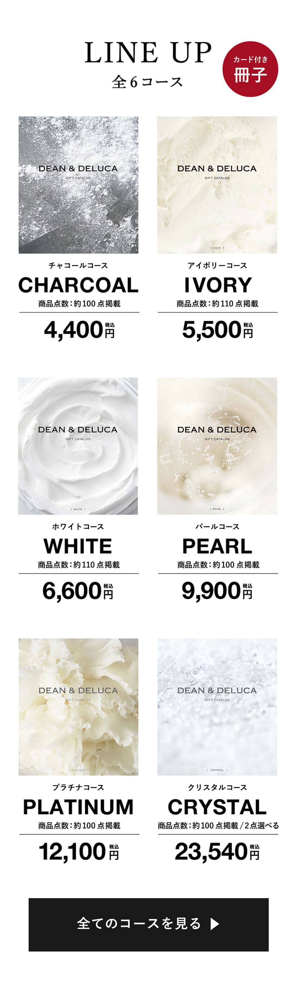 ディーンアンドデルーカ カタログギフトのラインナップ
