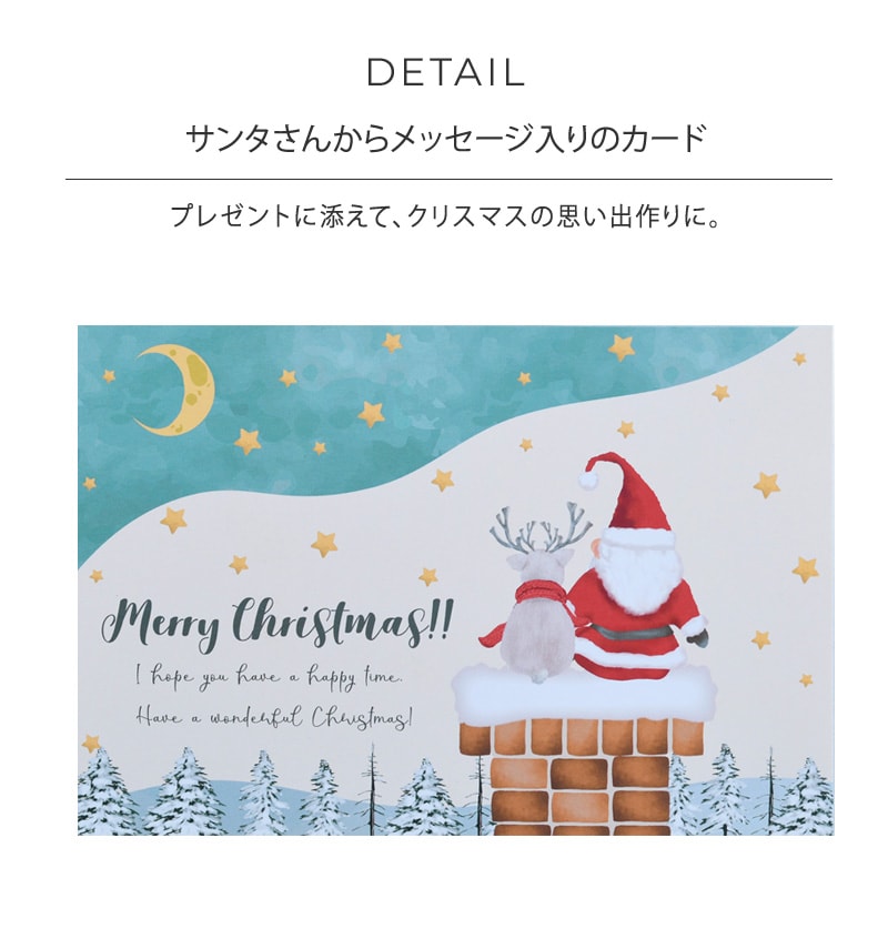 I LOVE BABY アイラブベビー クリスマスカード 日本語 サンタ サンタさんからの手紙 クリスマス  