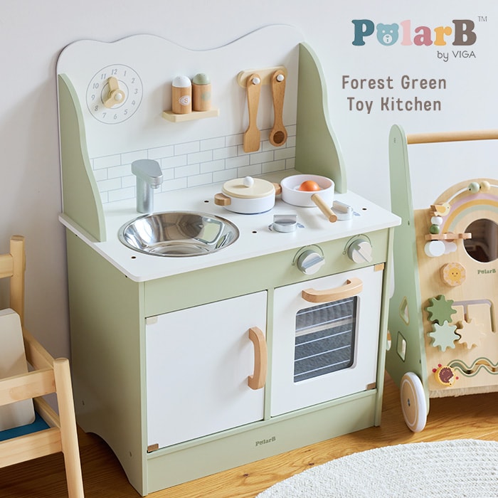 Polar B ポーラービー おままごとキッチン/フォレストグリーン TYPR44048N