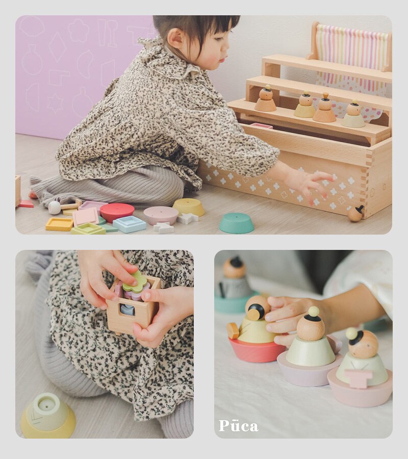 Puca プーカ ひな人形 花箱