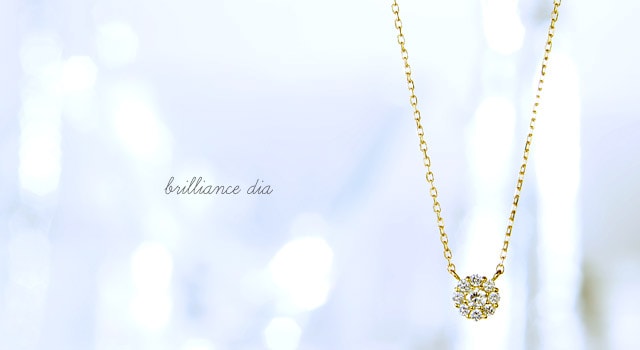 K18 diamond necklace K18ダイヤモンドネックレス brilliance dia