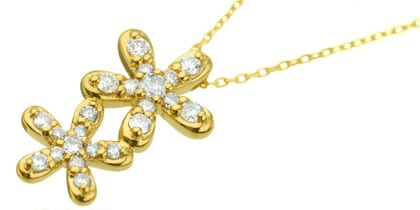 K18 diamond necklace K18　ダイヤモンド　ネックレス bouquet