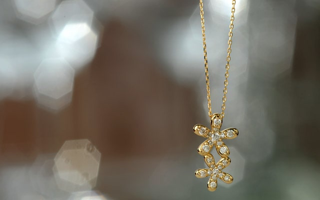 K18 diamond necklace K18　ダイヤモンド　ネックレス bouquet