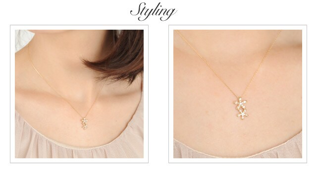 K18 diamond necklace K18　ダイヤモンド　ネックレス bouquet