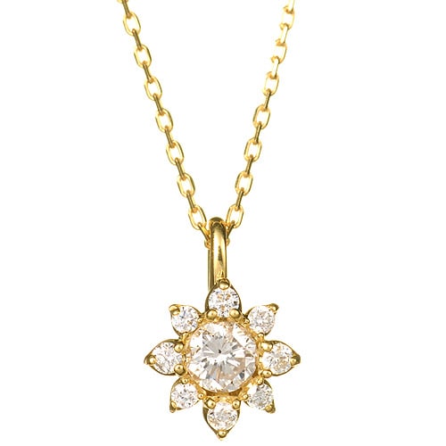 K18 diamond necklace K18 ダイヤモンド ネックレス Corona