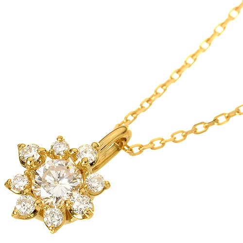 K18 diamond necklace K18 ダイヤモンド ネックレス Corona