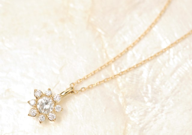 K18 diamond necklace K18 ダイヤモンド ネックレス Corona