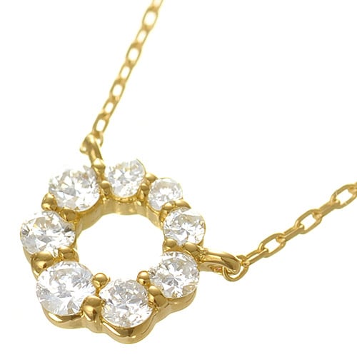 K18 diamond necklace K18 ダイヤモンド　ネックレス tender wreath