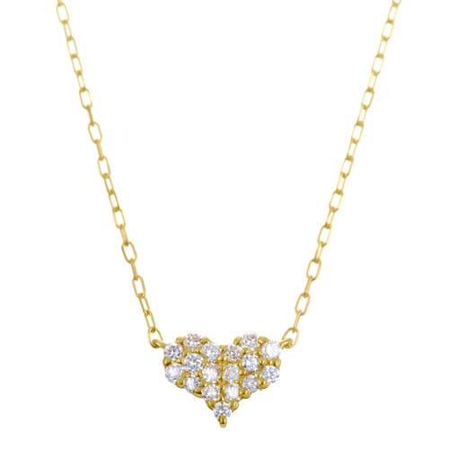 K18 diamond necklace K18 ダイヤモンド　ネックレス pave heart