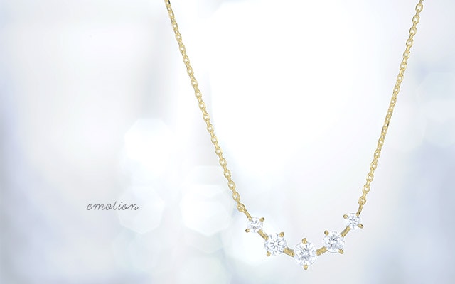 K18 diamond necklace K18 ダイヤモンド　ネックレス emotion