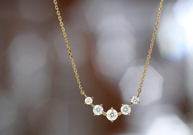 K18 diamond necklace K18 ダイヤモンド　ネックレス emotion