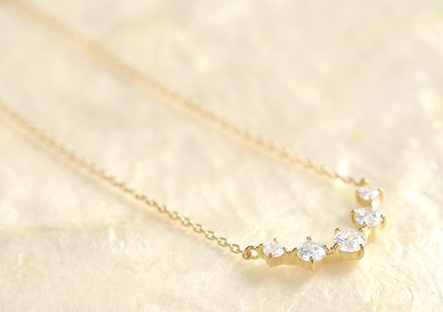 K18 diamond necklace K18 ダイヤモンド　ネックレス emotion