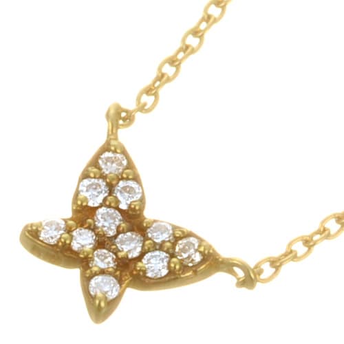 K18 diamond necklace K18 ダイヤモンド　ネックレス butterfly