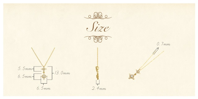 K18 diamond necklace K18 ダイヤモンド　ネックレス swing flower