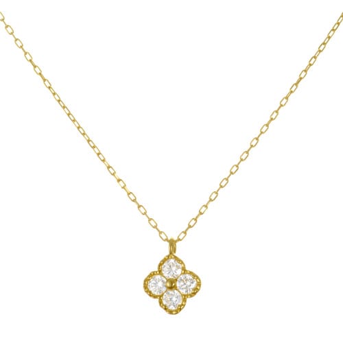 K18 diamond necklace K18 ダイヤモンド　ネックレス classical clover