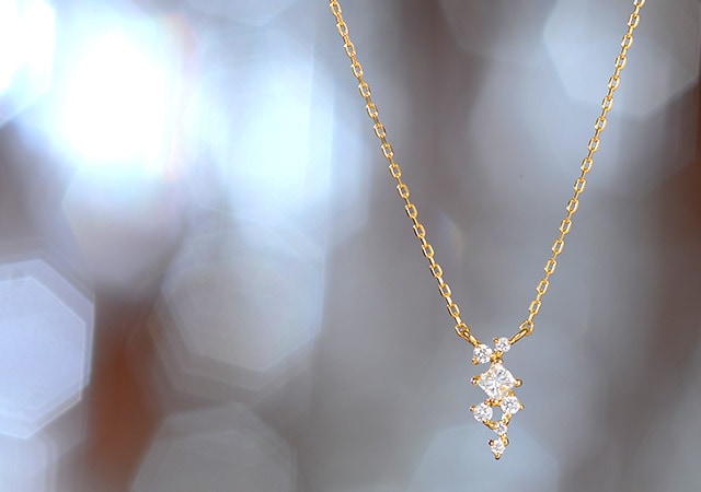 K18 diamond necklace K18 ダイヤモンド　ネックレス ornament