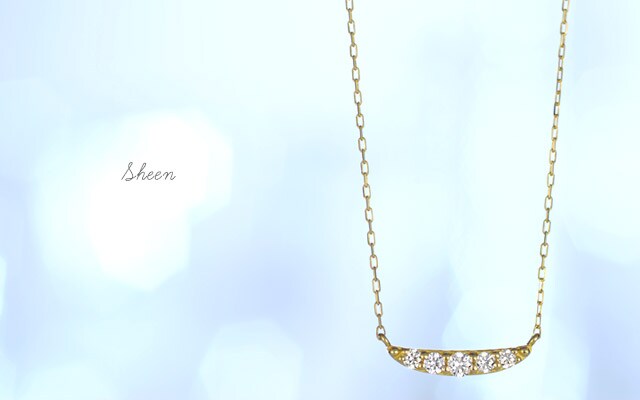 K18 diamond necklace K18 ダイヤモンド　ネックレス sheen 