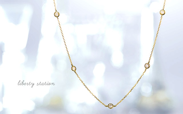 K18 diamond necklace K18 ダイヤモンド　ネックレス iberty station