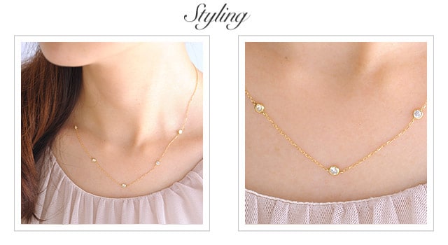 K18 diamond necklace K18 ダイヤモンド　ネックレス iberty station