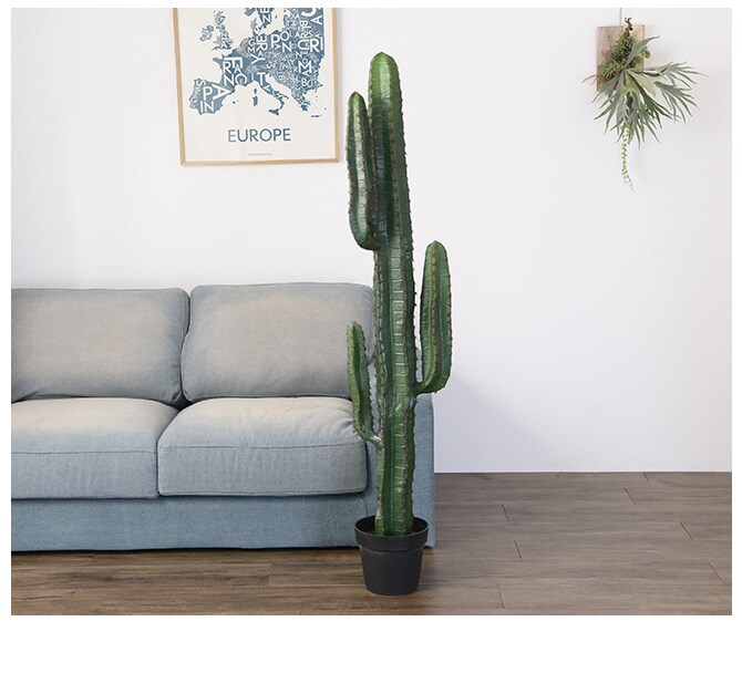 Brown. ブラウン フェイクグリーン 柱サボテン ポット 147cm 観葉植物 フェイクグリーン イミテーションフラワー 造花 ディスプレイ ボタニカル 植物 多肉植物 インテリア おしゃれ