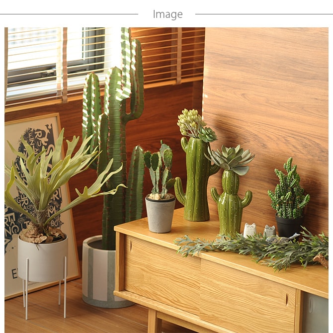 Brown. ブラウン フェイクグリーン 柱サボテン ポット 112cm 観葉植物 フェイクグリーン サボテン おしゃれ ディスプレイ ボタニカル 植物 多肉植物 インテリア おしゃれ