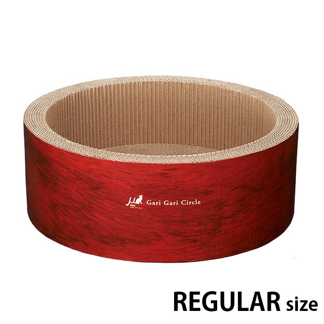 Gari Gari Circle Scratcher ガリガリサークル スクラッチャー 猫 爪とぎ 木目 円形 丸型 サークル型 mju: ミュー ネコ ねこ