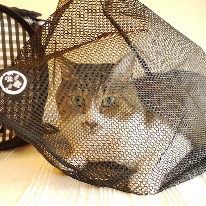猫壱 おちつくネット DC-0006-01   猫用 キャリー 通院 ペット ネコ ねこ  