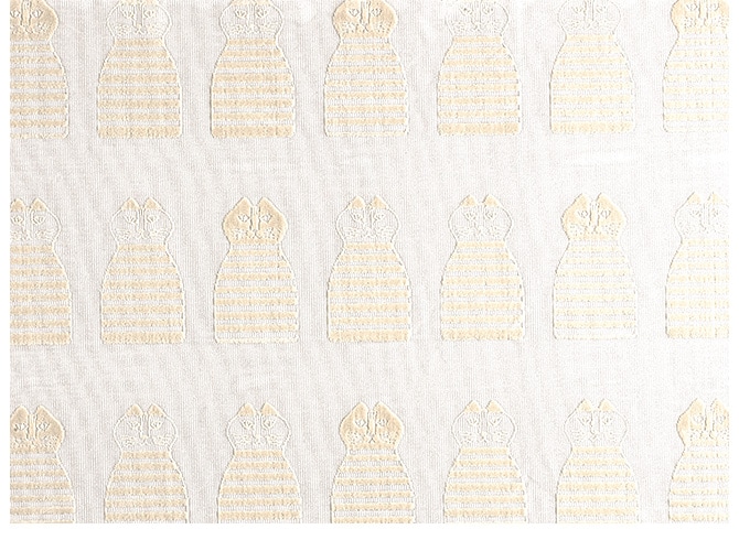 Lisa Larson リサ・ラーソン パイルレースカーテン 100×198cm 1枚入り  カーテン レース 北欧 おしゃれ リサラーソン 200 リビング インテリア レース 柄  