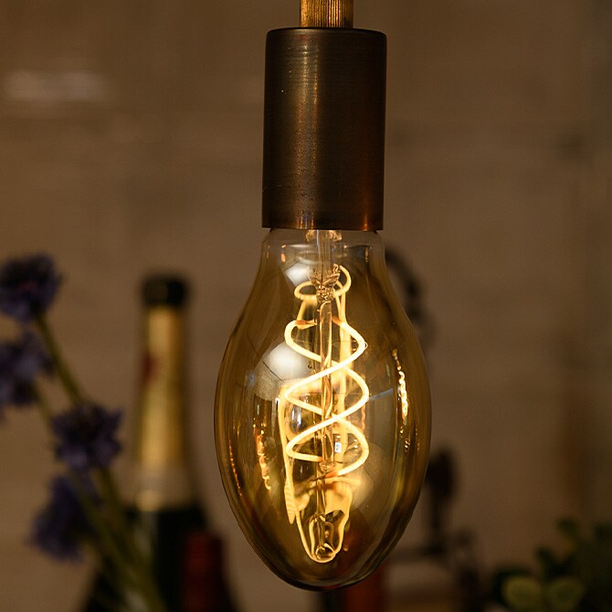 LED スワンバルブ VF 調光対応 OVAL  電球 LED フィラメント 調光 LED電球 おしゃれ ペンダントランプ 天井照明 ビンテージ ヴィンテージ  