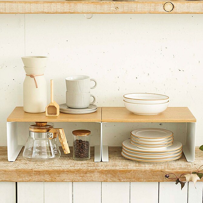 tosca トスカ キッチン コの字ラック L コの字ラック スチール 北欧 キッチン 収納 おしゃれ スパイスラック キャニスター 白 スチール