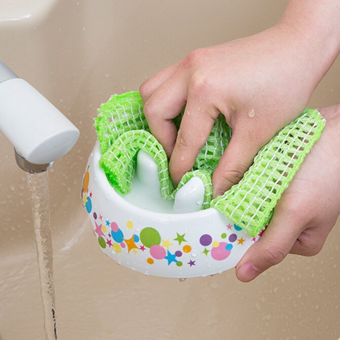 SANKO(サンコー) ペット用食器洗い メッシュ 猫 犬 ペット 食器洗い スポンジ 洗剤不要 水だけ ヌメリ取り