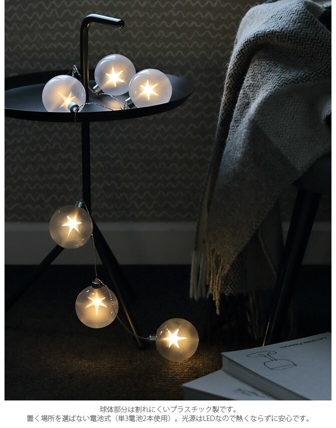 SPARKLE スパークル ストリングライト+フェイクグリーン スワッグ STAR ユーカリ