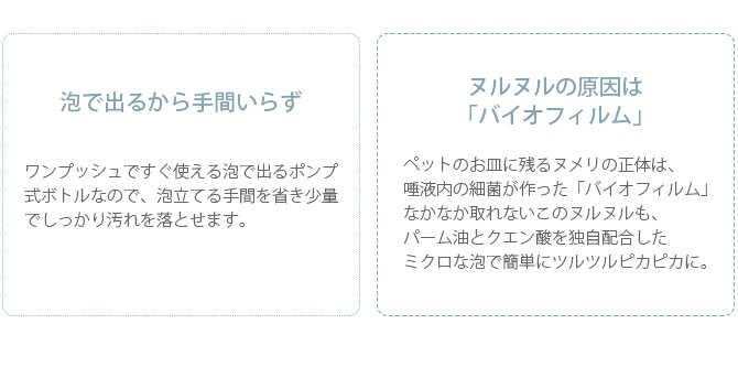 わんにゃん食器の洗剤 ポンプボトル300ml  犬 猫 食器洗剤 ペット ヌメリ取り 洗剤 泡 ポンプ  