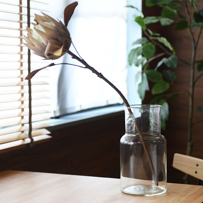 Horn Please ホーン プリーズ リューズガラス フラワーベース ネック フラワーベース 花瓶 ガラス シンプル おしゃれ 透明 グラス ベース 北欧 水差し