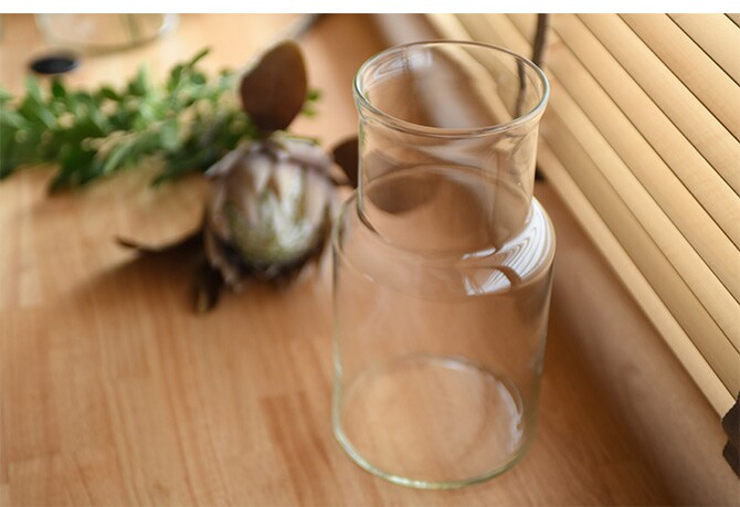 Horn Please ホーン プリーズ リューズガラス フラワーベース ネック フラワーベース 花瓶 ガラス シンプル おしゃれ 透明 グラス ベース 北欧 水差し