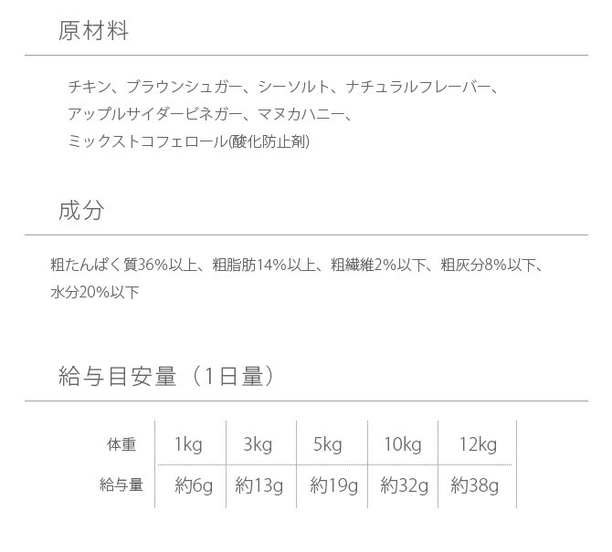 iti イティ トリーツ 凝縮カットチキン 口腔ケア 100g  猫 犬 おやつ トリーツ ヘルスケア チキン 口腔 整腸作用 マヌカハニー リンゴ酢  