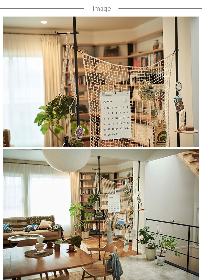 DRAW A LINE ドローアライン 301 ユーティリティネット  つっぱり棒 突っ張り棒 伸縮 おしゃれ モノトーン 北欧 インダストリアル アイアン ツヤ消し インテリア  