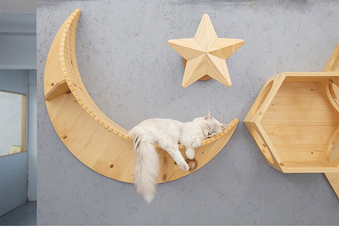MYZOO マイズー Twinkle Star キャットステップ 爪とぎ 猫 キャットステップ キャットウォーク 壁付け 壁掛け 爪とぎ 星 シンプル MY ZOO 北欧