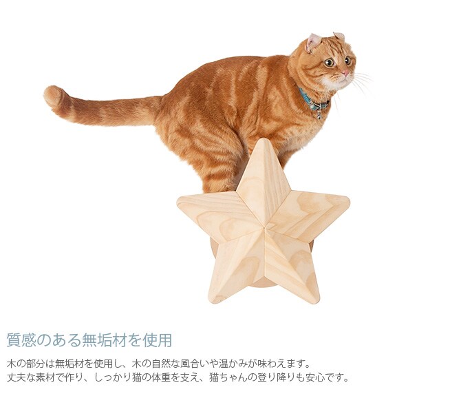 MYZOO マイズー Twinkle Star キャットステップ 爪とぎ 猫 キャットステップ キャットウォーク 壁付け 壁掛け 爪とぎ 星 シンプル MY ZOO 北欧