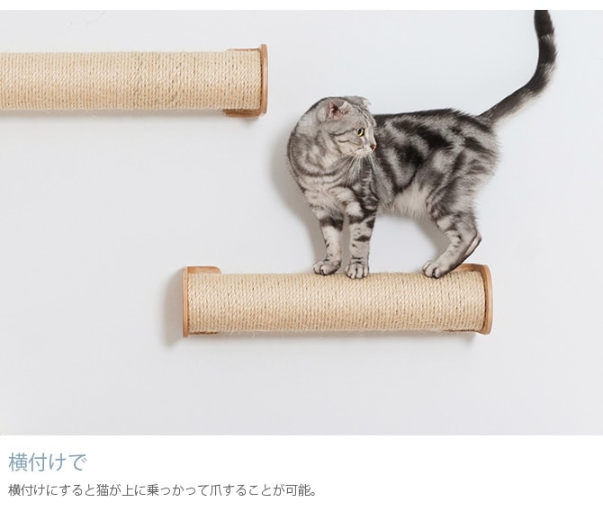 MYZOO マイズー CYLINDER 爪とぎポール 猫 爪とぎ キャットウォーク つめとぎ ツメトギ 壁付け MY ZOO