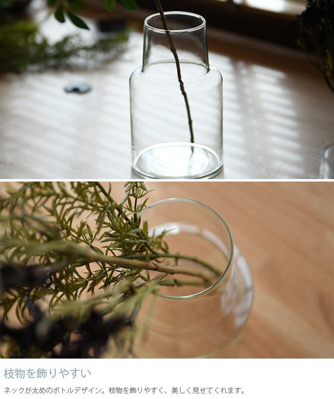 Horn Please ホーン プリーズ リューズガラス フラワーベース ロケート L フラワーベース 花瓶 ガラス シンプル おしゃれ 透明 グラス ベース 北欧 おしゃれ