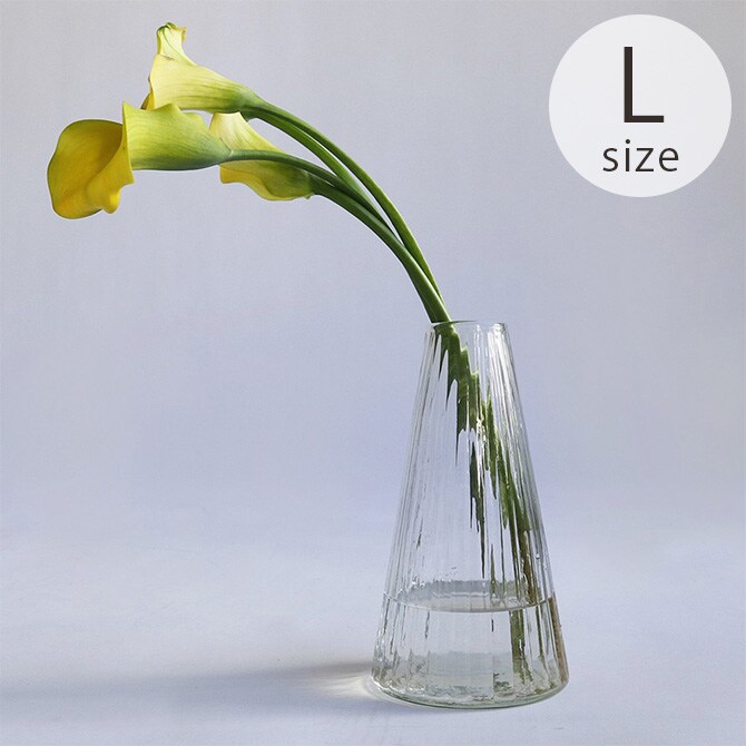 Horn Please ホーン プリーズ リューズガラス フラワーベース クーレライン アルブ L 