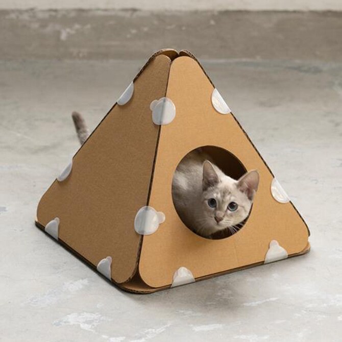 pidan ピダン キャットキューブ テント 5枚  猫用 ダンボール キャットタワー 組み立て 組み合わせ シンプル ハウス  