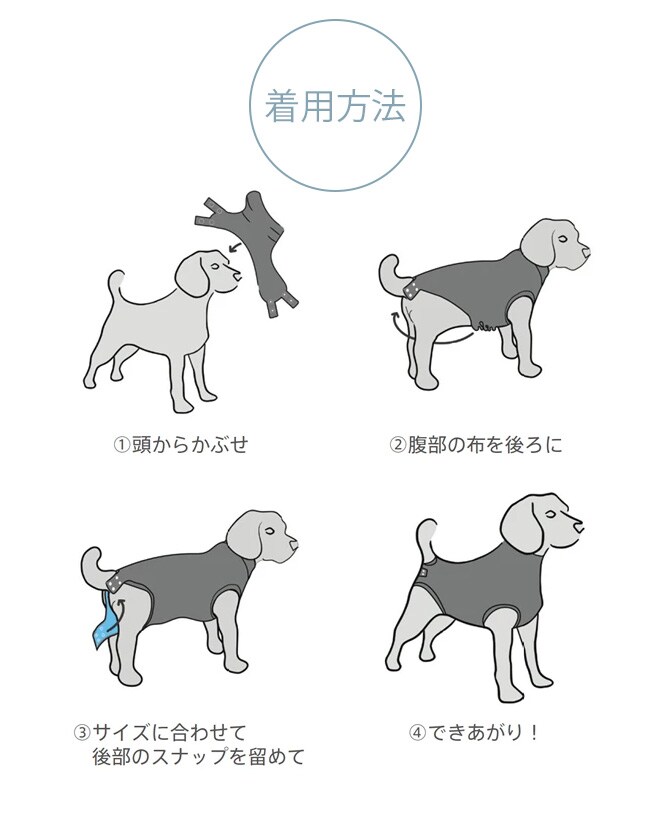 Suitical スーティカル リカバリー・スーツ XS 犬 サポーター 保護服 犬の服 皮膚疾患 エリザベスカラー 犬の服 伸縮